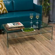 Christopher Knight Home 296675 Salim Coffee Table Clear