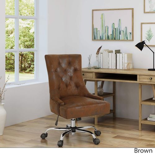  Christopher Knight Home Americo Home Office Desk Chair by Slate + Chrome