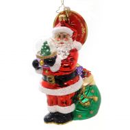 Christopher Radko WINTER LAND TREASURE Glass Ornament Santa Waterball 1018181