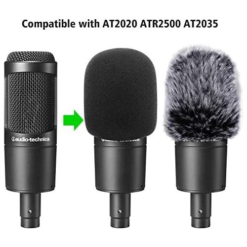  ChromLives Microphone Cover Microphone Windscreen Foam Cover for Blue Yeti, Yeti Pro Condenser Microphone