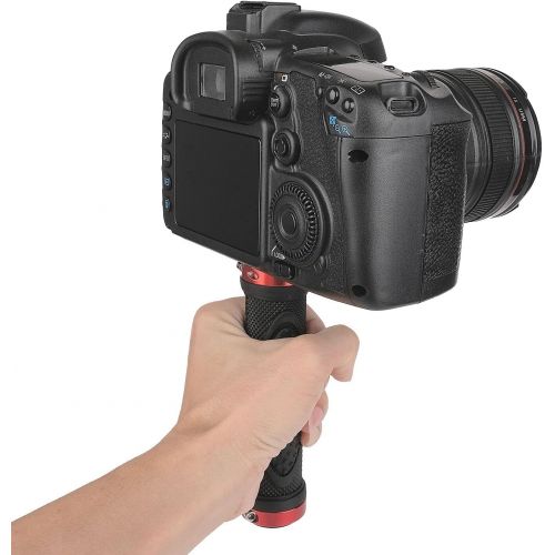  ChromLives Camera Handle Grip Support Mount Universal Handlegrip Camera Stabilizer with 1/4 inches Male Screw for Digital Video Camera Camcorder Action Camera LED Light Phone