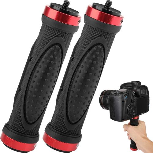  Camera Handle Grip Mount, ChromLives 1/4 Camera Stabilizer, DSLR Top Handheld Grip with 1/4 Male Screw for Digital Video Camera Camcorder Action Camera LED Video Light Smartphone 2