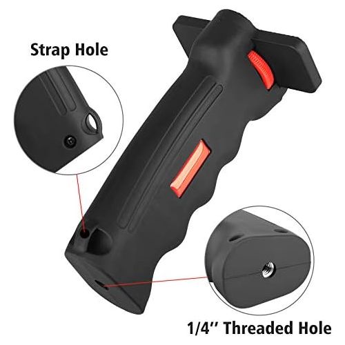  Camera Handle Grip,1/4 Camera Handheld Stabilizer with Wrist Strap,Chromlives Handle Grip Support Mount for DSLR Camera Camcorder Smartphone Action Camera Led Video Light