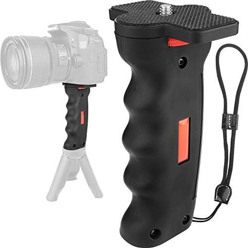  Camera Handle Grip,1/4 Camera Handheld Stabilizer with Wrist Strap,Chromlives Handle Grip Support Mount for DSLR Camera Camcorder Smartphone Action Camera Led Video Light