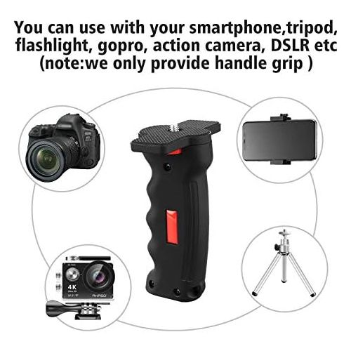  Camera Handle Grip,1/4 Camera Handheld Stabilizer with Wrist Strap,Chromlives Handle Grip Support Mount for DSLR Camera Camcorder Smartphone Action Camera Led Video Light