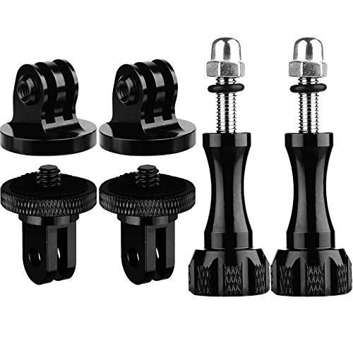  ChromLives 1/4 Aluminum Tripod Adapter Mount Screws Compatible with Gopro Hero 9,8, 7, 6, 5, 4, Session, 3, 2, 1