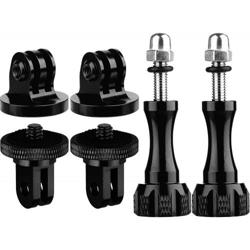  ChromLives 1/4 Aluminum Tripod Adapter Mount Screws Compatible with Gopro Hero 9,8, 7, 6, 5, 4, Session, 3, 2, 1