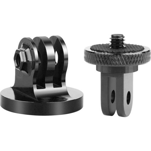  Tripod Mount Adapter Compatible with Gopro, ChromLives 1/4” -20 Camera Mount Conversion, 1+1 Aluminum Adapters Attaching Mount System, Action Camera, Mount Accessory to 1/4” Tripod