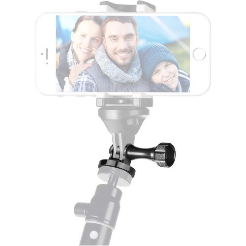  ChromLives Tripod Adapter Mount with Thumb Screw Compatible with Gopro,Waterproof Aluminum Screw Mount Adapter for Tripod Compatible with Gopro Hero 9 8 7 6 5 4,Session 3 2 1,Dji Osmo,Sjcam,X