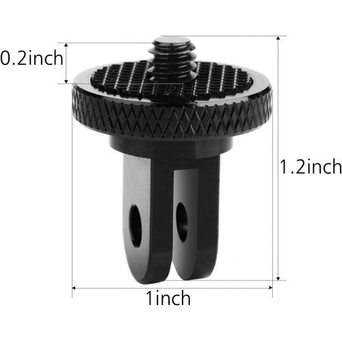  Tripod Mount Adapter, ChromLives Camera Mount Adapter, 1/4” -20 Tripod Adapter Compatible with Gopro Hero Sony Xiaomi yi Sjcam Action Cameras and Other Standard 1/4 Accessories