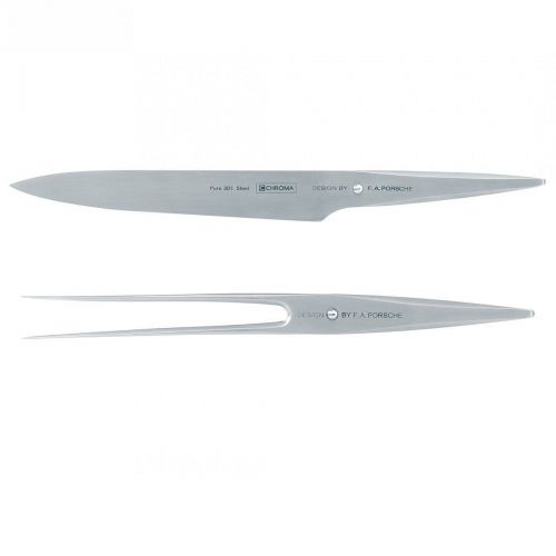  Chroma by F. A. Porsche Type 301 Carving Fork and 8-Inch Chefs Knife