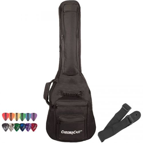  ChromaCast 6-Pocket Electric Guitar Padded Gig Bag with Accessories