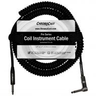 ChromaCast Pro Series Coil Instrument Cable 30 Feet, Black, 14 Straight- 14Angle Ends
