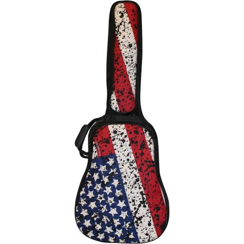  ChromaCast Padded Electric Guitar Gig Bag with American Flag Graphics