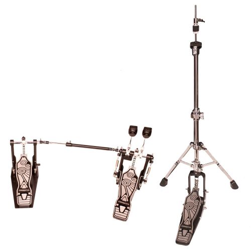  ChromaCast CC-VS-KIT-2 Two Legged Adjustable Hi Hat Stand with Chain Drive Double Bass Pedal