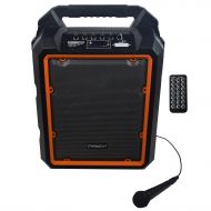 ChromaCast Portable 2 Channel 2 Way 80 watt Rechargeable Bluetooth PA Speaker w Microphone