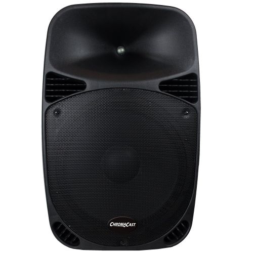  ChromaCast Portable PA 2 Channel 2 Way Active 150 watt Sound System w Bluetooth, Microphone & Stand