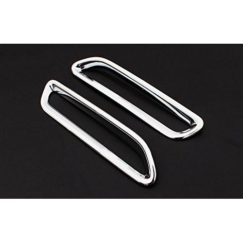  Kaitian 2pcs ABS Chrome Rear Fog Light Lamp Frame Molding Cover Trim Strip Decorative Emblems For Toyota Sienna 2011 2012 2013 2014 2015 2016 2017 2018