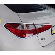 K-589 Chrome Silver Rear Tail Lamp Light Cover Molding Trim for Kia K3/Forte/Cerato 4DR Sedan 2013+