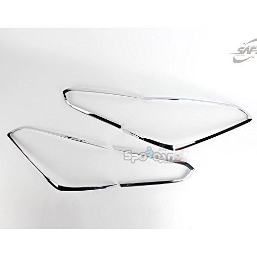  K-589 Chrome Silver Rear Tail Lamp Light Cover Molding Trim for Kia K3/Forte/Cerato 4DR Sedan 2013+