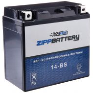 Chrome Battery YTX14-BS High Performance - Maintenance Free - Sealed AGM Motorcycle Battery