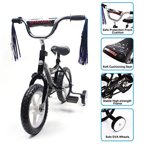  ChromeWheels BMX 12 Kids Bike for 2-4 Years Old, Bicycle for Boys, EVA Tires with Training Wheels