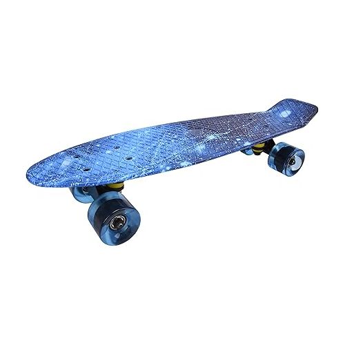  ChromeWheels Skateboards 22 inch Complete Skateboard Deck Mini Cruiser for Kids Boys Girls Youths Beginners