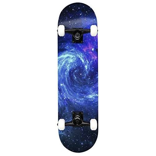  ChromeWheels 31 inch Skateboard Complete Skateboards Double Kick Skate Board 7 Layer Canadian Maple Deck Skateboard for Kids and Beginners