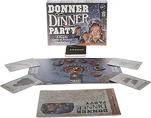 Chronicle Books Donner Dinner Party: A Rowdy Game of Frontier Cannibalism! (Weird Games for Parties, Wild West Frontier Game)