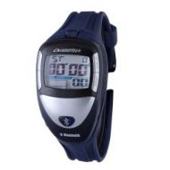 Chronotech Mens Digital Grey Dial Day/Date/Month Display Blue Plastic Bluetooth Watch by Chronotech