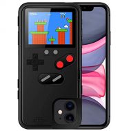 [아마존베스트]Gameboy Case for iPhone 6/6S/7/8, Chu9 Retro 3D Gameboy Style Silicone Cover Case with 36 Classic Games, Color Screen Playable Video Game Case for iPhone(Black, iPhone 6/6S/7/8)