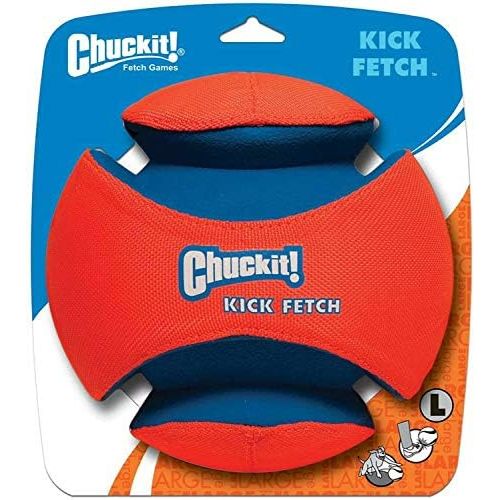  Chuck It Chuckit Kick Fetch Toy Ball for Dogs, Large 4pk