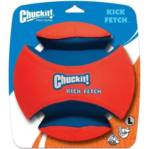  Chuck It Chuckit Kick Fetch Toy Ball for Dogs, Large 4pk