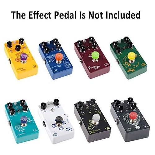  [아마존베스트]Chudian Pack of 16 foot switch toppers, colourful toenail cap, protective cap for guitar effect pedal, 8 colours