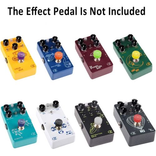  [아마존베스트]Chudian Pack of 16 foot switch toppers, colourful toenail cap, protective cap for guitar effect pedal, 8 colours