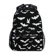Stylish Bats Halloween Goth Backpack- Lightweight School College Travel Bags, ChunBB 16 x 11.5 x 8