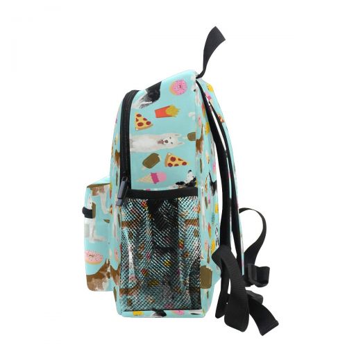  ChunBB Kids School Bag Backpack Huskies Siberian Dog Mint Children Bookbag