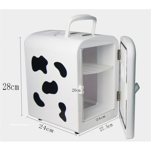  Auto Kuehlschrank,ChunSe 4L Auto Dual-Use Mini Kuehlschrank Home Kuehlung Auto Kuehlung Box 28 * 24 * 17.5cm Leistung 45W4 Farbe kann ausgewahlt werden , 4l cows (for home use)