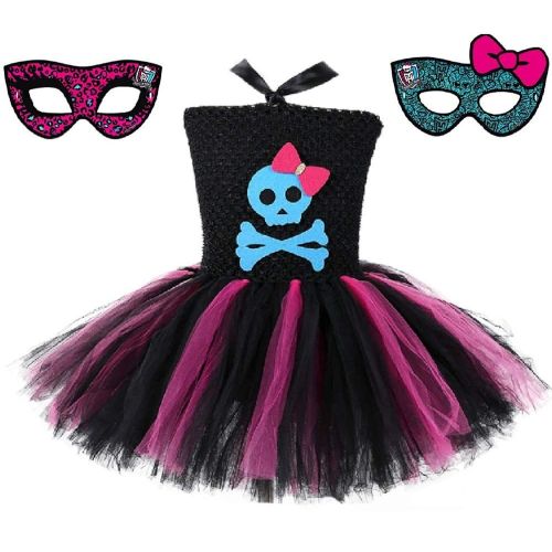  Chunks of Charm Dot Com Skeleton Monster High School Tutu Dress w/Free MH Mask from Chunks of Charm