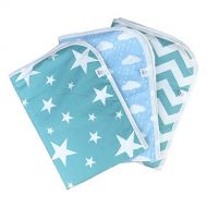 [아마존베스트]Chunky Chops Baby Premium Changing Pad Liner | Bed pad | Play Mat | 3 Pack | Waterproof | Thicker Extra Large 27.5”...