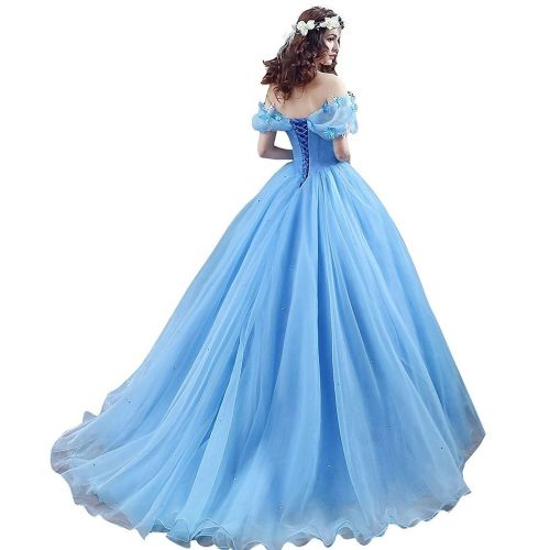  Chupeng Womens Princess Costume Off Shoulder Prom Gown Wedding Dresses Evening Gown Quinceanera Dress 2019