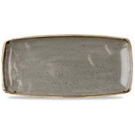 Churchill Stonecast -Oblong Plate Platte- 29,5x15cm, Farbe wahlbar (Peppercorn Grey)