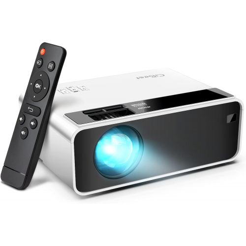  Mini Projector, 2022 Upgraded CiBest Video Projector Outdoor Movie Projector 7500L, LED Portable Home Theater Projector 1080P and 200 Supported, Compatible with PS4, PC via HDMI, V