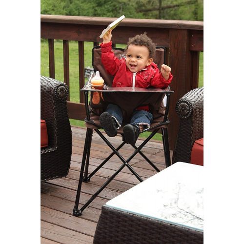  Ciao! baby ciao! baby Portable High Chair for Travel, Fold Up High Chair with Tray, Grey Check