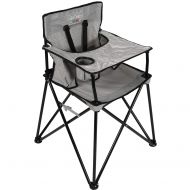Ciao! baby ciao! baby Portable High Chair for Travel, Fold Up High Chair with Tray, Grey Check