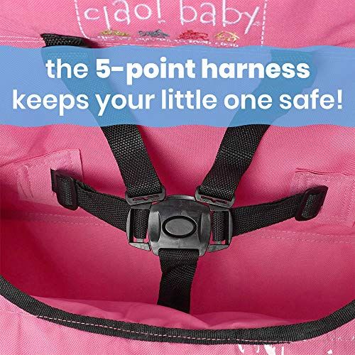  [아마존베스트]Ciao! baby ciao! baby Portable Travel Highchair, Pink