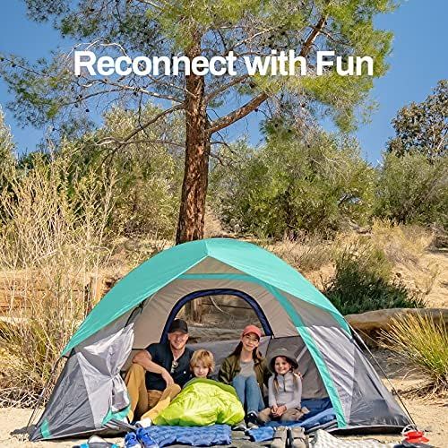  Ciays Camping Tent, Waterproof Family Tent with Removable Rainfly and Carry Bag, Lightweight Tent with Stakes for Camping, Traveling, Backpacking, Hiking, Outdoors