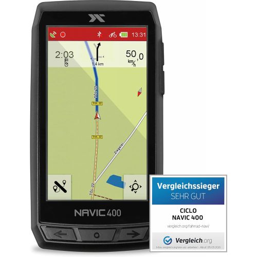  [아마존베스트]Ciclosport CICLO NAVIC 400 - Navigation Device for Cycling and Hiking with 4 Inch Coloured Touch Display