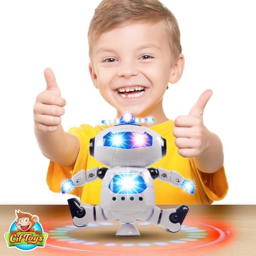  [아마존베스트]CifToys Boys Toys Electronic Walking Dancing Robot Toy - Toddler Toys - Best Gift for Boys and Girls 3 Years Old