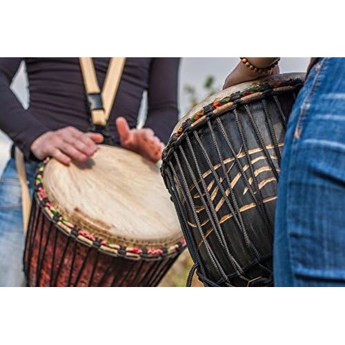  [아마존베스트]Ciffre DjembeLarge selection of Premium Djembe/Bongo Drums Are Available Elephant African Art 20303540506070cm with or without case M/NATURAL QUALITY Ca